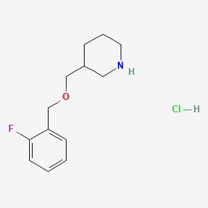 3-{[(2-Fluorobenzyl)oxy]methyl}piperidine hydrochloride