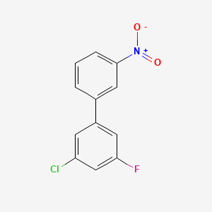 molecular formula C12H7ClFNO2 B572151 1-Chloro-3-fluoro-5-(3-nitrophenyl)benzene CAS No. 1355247-83-4