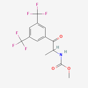 methyl N-{1-[3,5-bis(trifluoromethyl)phenyl]-1-oxopropan-2-yl}carbamate
