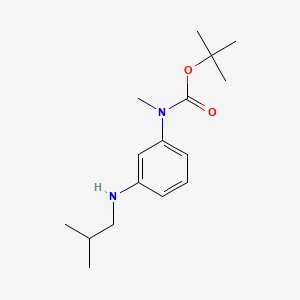Tert-butyl 3-(isobutylamino)phenyl(methyl)carbamate