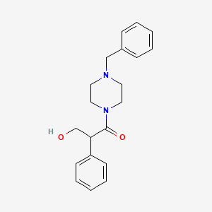 1-(4-Benzylpiperazin-1-yl)-3-hydroxy-2-phenylpropan-1-one