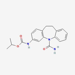 molecular formula C19H21N3O3 B5721772 isopropyl [5-(aminocarbonyl)-10,11-dihydro-5H-dibenzo[b,f]azepin-3-yl]carbamate 