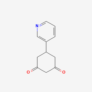 molecular formula C11H11NO2 B572180 5-Pyridin-3-ylcyclohexane-1,3-dione CAS No. 1216662-88-2
