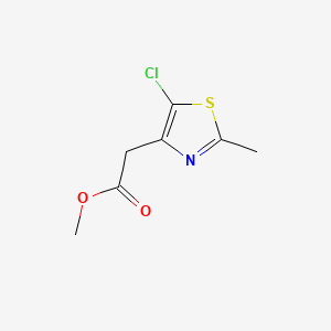 Methyl 2-(5-chloro-2-methylthiazol-4-YL)acetate