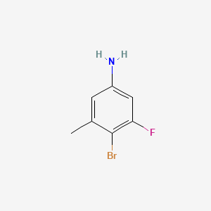 molecular formula C7H7BrFN B572194 4-Bromo-3-fluoro-5-methylaniline CAS No. 1356113-07-9