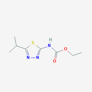 molecular formula C8H13N3O2S B5721968 ethyl N-(5-propan-2-yl-1,3,4-thiadiazol-2-yl)carbamate 