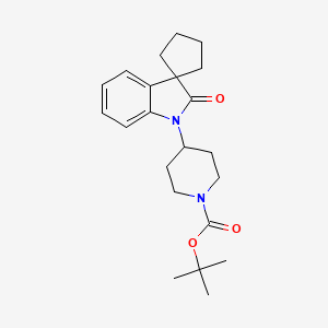 tert-Butyl 4-(2'-oxospiro[cyclopentane-1,3'-indolin]-1'-yl)piperidine-1-carboxylate