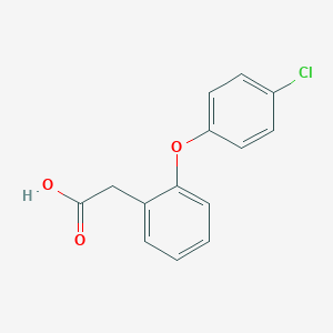 molecular formula C14H11ClO3 B057220 2-(2-(4-Chlorophenoxy)phenyl)acetic acid CAS No. 25563-04-6
