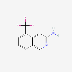 molecular formula C10H7F3N2 B572205 5-(Trifluoromethyl)isoquinolin-3-amine CAS No. 1357946-73-6