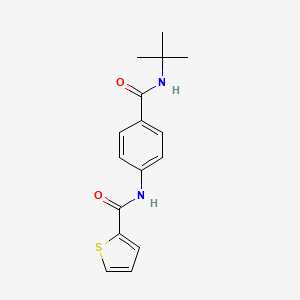 molecular formula C16H18N2O2S B5722069 N-[4-(tert-butylcarbamoyl)phenyl]thiophene-2-carboxamide 