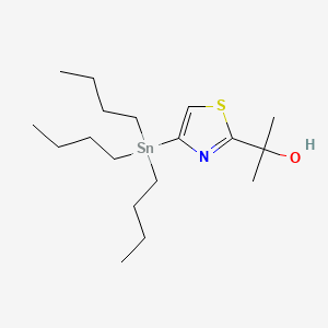 2-(4-(Tributylstannyl)thiazol-2-yl)propan-2-ol