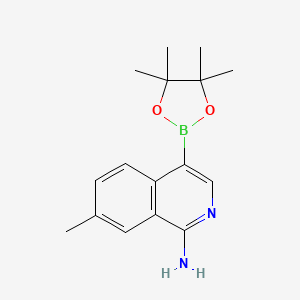 7-Methyl-4-(4,4,5,5-tetramethyl-[1,3,2]dioxaborolan-2-yl)isoquinolin-1-amine