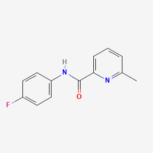 molecular formula C13H11FN2O B5722188 N-(4-fluorophenyl)-6-methylpyridine-2-carboxamide 