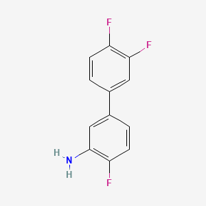 molecular formula C12H8F3N B572225 3',4,4'-Trifluorobiphenyl-3-amine CAS No. 1225761-19-2