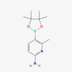 6-Methyl-5-(4,4,5,5-tetramethyl-1,3,2-dioxaborolan-2-yl)pyridin-2-amine