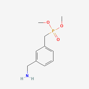 molecular formula C10H16NO3P B572234 (3-Aminomethyl-benzyl)-phosphonic acid dimethyl ester CAS No. 1211595-35-5