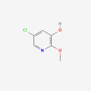 molecular formula C6H6ClNO2 B572240 5-Chloro-2-methoxypyridin-3-ol CAS No. 1261365-86-9