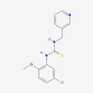 molecular formula C14H14ClN3OS B5722468 N-(5-chloro-2-methoxyphenyl)-N'-(3-pyridinylmethyl)thiourea 