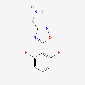 1-[5-(2,6-Difluorophenyl)-1,2,4-oxadiazol-3-yl]methanamine