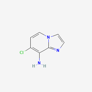 molecular formula C7H6ClN3 B572262 7-Chloroimidazo[1,2-a]pyridin-8-amine CAS No. 1357946-45-2