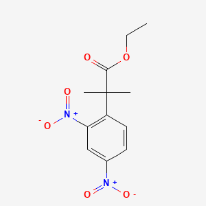 molecular formula C12H14N2O6 B572267 Ethyl 2-(2,4-Dinitrophenyl)-2-methylpropanoate CAS No. 1256633-16-5