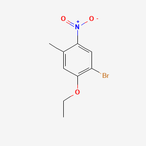 molecular formula C9H10BrNO3 B572268 1-Bromo-2-ethoxy-4-methyl-5-nitrobenzene CAS No. 1226903-71-4