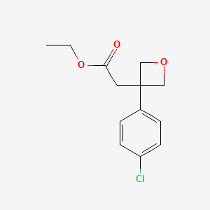 3-(4-Chlorophenyl)-3-oxetaneacetic acid ethyl ester