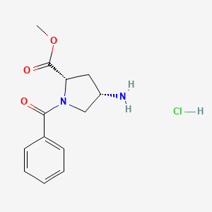 (2S,4S)-Methyl 4-amino-1-benzoylpyrrolidine-2-carboxylate hydrochloride