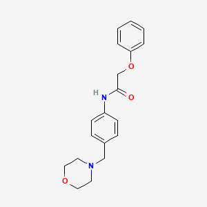 molecular formula C19H22N2O3 B5722830 N-[4-(morpholin-4-ylmethyl)phenyl]-2-phenoxyacetamide 