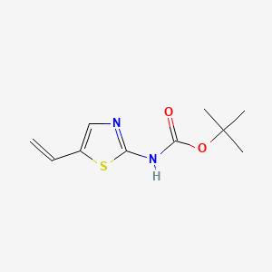 molecular formula C10H14N2O2S B572291 tert-Butyl (5-vinylthiazol-2-yl)carbamate CAS No. 1245647-27-1
