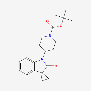 tert-Butyl 4-(2'-oxospiro[cyclopropane-1,3'-indolin]-1'-yl)piperidine-1-carboxylate