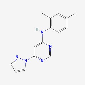 molecular formula C15H15N5 B5723087 N-(2,4-dimethylphenyl)-6-(1H-pyrazol-1-yl)-4-pyrimidinamine 