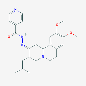 molecular formula C25H32N4O3 B5723099 N'-[(2E)-3-ISOBUTYL-9,10-DIMETHOXY-1,3,4,6,7,11B-HEXAHYDRO-2H-PYRIDO[2,1-A]ISOQUINOLIN-2-YLIDENE]ISONICOTINOHYDRAZIDE 
