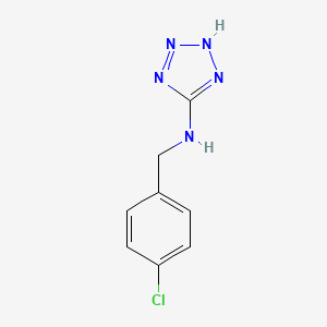 molecular formula C8H8ClN5 B5723137 N-(4-chlorobenzyl)-1,2-dihydro-5H-tetrazol-5-imine 