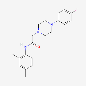 molecular formula C20H24FN3O B5723187 N-(2,4-dimethylphenyl)-2-[4-(4-fluorophenyl)piperazin-1-yl]acetamide 