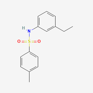 molecular formula C15H17NO2S B5723221 N-(3-ethylphenyl)-4-methylbenzenesulfonamide 