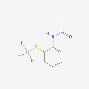 molecular formula C9H8F3NOS B5723234 N-(2-((trifluoromethyl)thio)phenyl)acetamide 