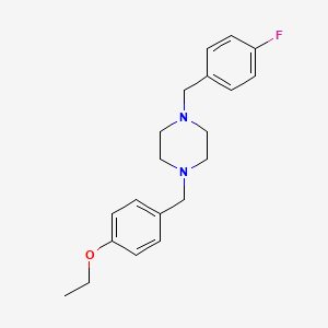 molecular formula C20H25FN2O B5723255 1-(4-ethoxybenzyl)-4-(4-fluorobenzyl)piperazine 