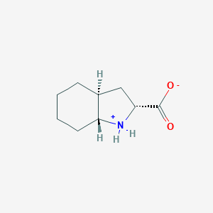 molecular formula C9H15NO2 B057234 (2R,3aS,7aR)-Octahydro-1H-indole-2-carboxylic acid CAS No. 145513-92-4