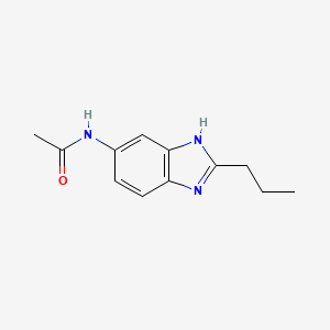 molecular formula C12H15N3O B5723408 N-(2-propyl-3H-benzimidazol-5-yl)acetamide 
