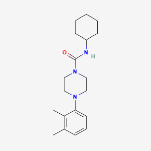 molecular formula C19H29N3O B5723424 N-cyclohexyl-4-(2,3-dimethylphenyl)-1-piperazinecarboxamide 