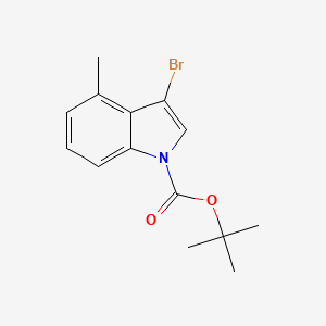 molecular formula C14H16BrNO2 B572357 N-Boc-3-bromo-4-methylindole CAS No. 1305320-64-2