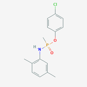 molecular formula C15H17ClNO2P B5723583 N-[(4-chlorophenoxy)-methylphosphoryl]-2,5-dimethylaniline 
