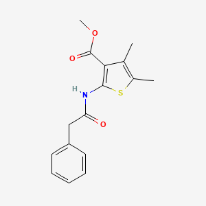 molecular formula C16H17NO3S B5723659 Methyl 4,5-dimethyl-2-(2-phenylacetamido)thiophene-3-carboxylate CAS No. 5762-24-3