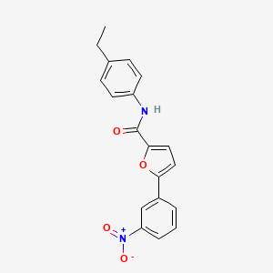 molecular formula C19H16N2O4 B5723661 N-(4-ethylphenyl)-5-(3-nitrophenyl)furan-2-carboxamide 