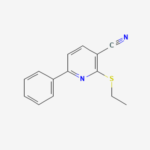 molecular formula C14H12N2S B5723682 2-ethylsulfanyl-6-phenylpyridine-3-carbonitrile 