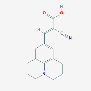 molecular formula C16H16N2O2 B057237 9-(2-Carboxy-2-cyanovinyl)julolidine CAS No. 142978-18-5