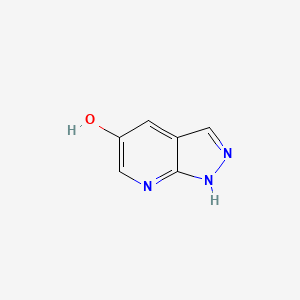 molecular formula C6H5N3O B572370 1H-吡唑并[3,4-b]吡啶-5-醇 CAS No. 1256818-99-1