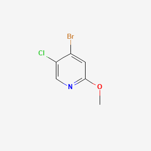 molecular formula C6H5BrClNO B572371 4-Bromo-5-chloro-2-methoxypyridine CAS No. 1211534-25-6