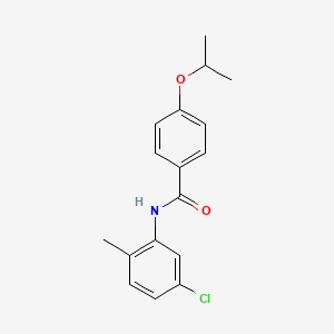 molecular formula C17H18ClNO2 B5723738 N-(5-chloro-2-methylphenyl)-4-(propan-2-yloxy)benzamide 